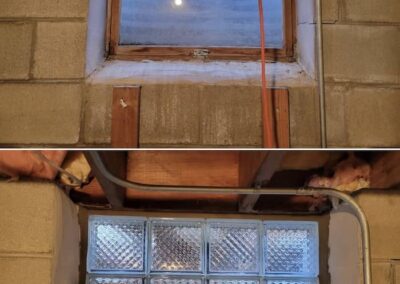 Before And After Glass Block Supplier Milwaukee Wi Week 2 April 2023 00018